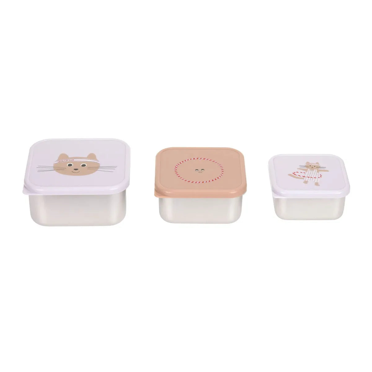 Snackbox set 3 doosjes - Tiny Team Cat