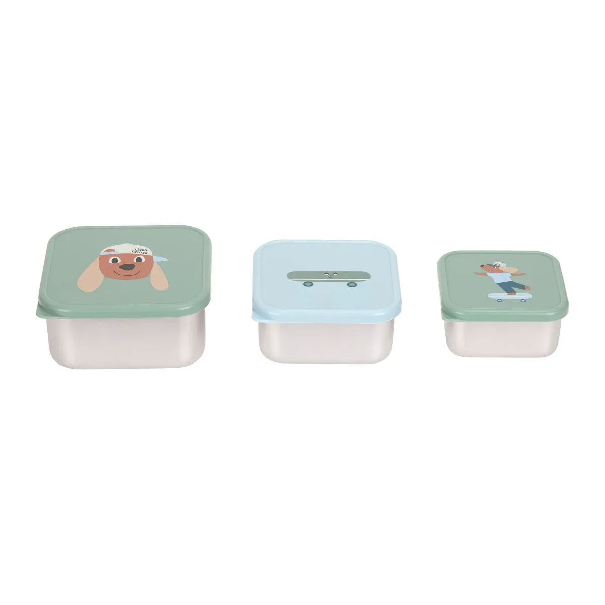 Snackbox set 3 doosjes - Tiny Team Dog