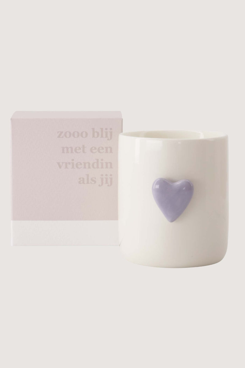 Geurkaars in doosje - zo blij met een vriendin als jij