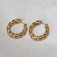 Oorbellen - Round rebel hoop (paar)