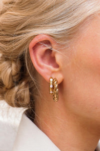 Oorbellen - Round rebel hoop (paar)
