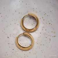 Oorbellen - Ella medium hoop (paar)
