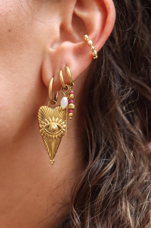 Oorbellen - Chain water drop