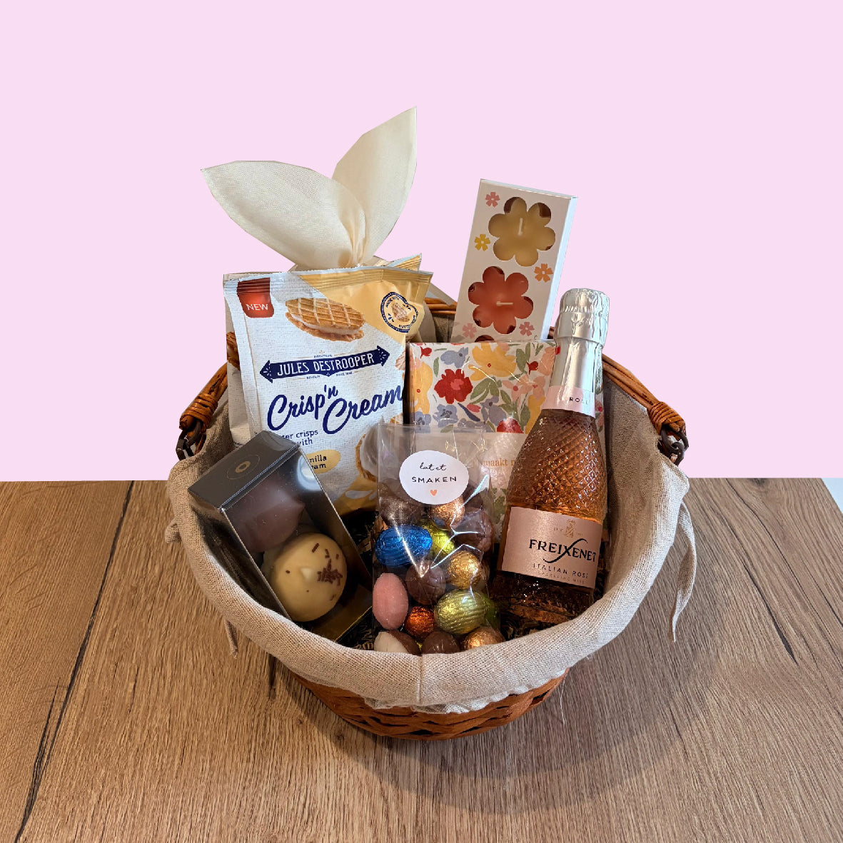 Paasmandje - pastel (enkel afhaal)