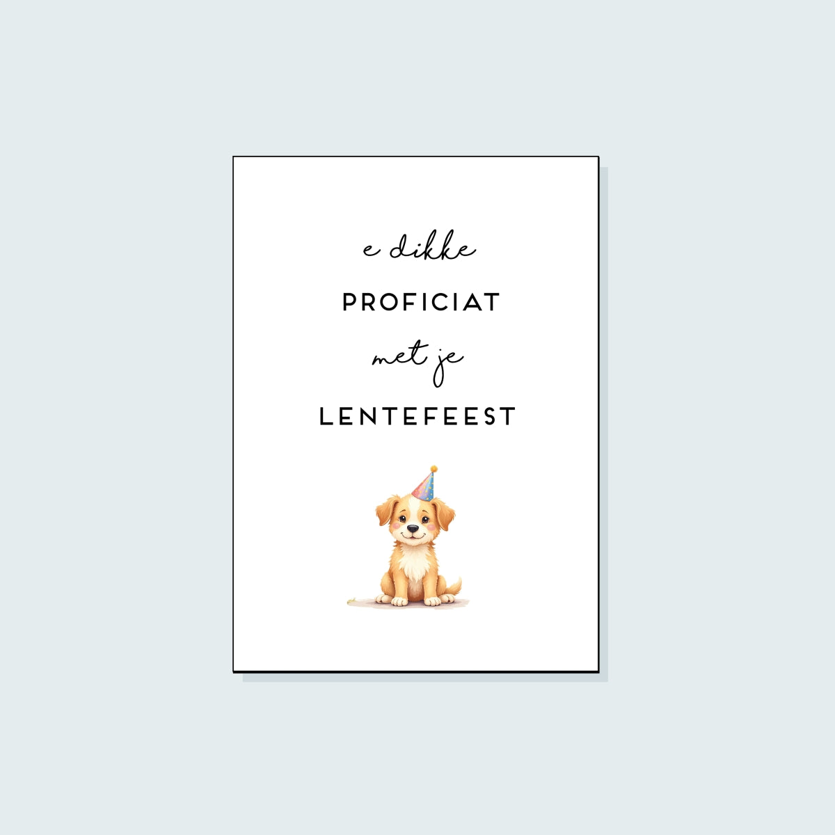 E dikke proficiat met je lentefeest!