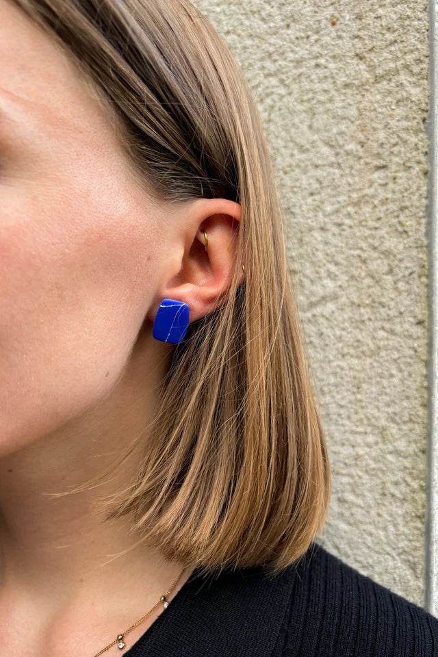 Oorbellen - Obi blauw