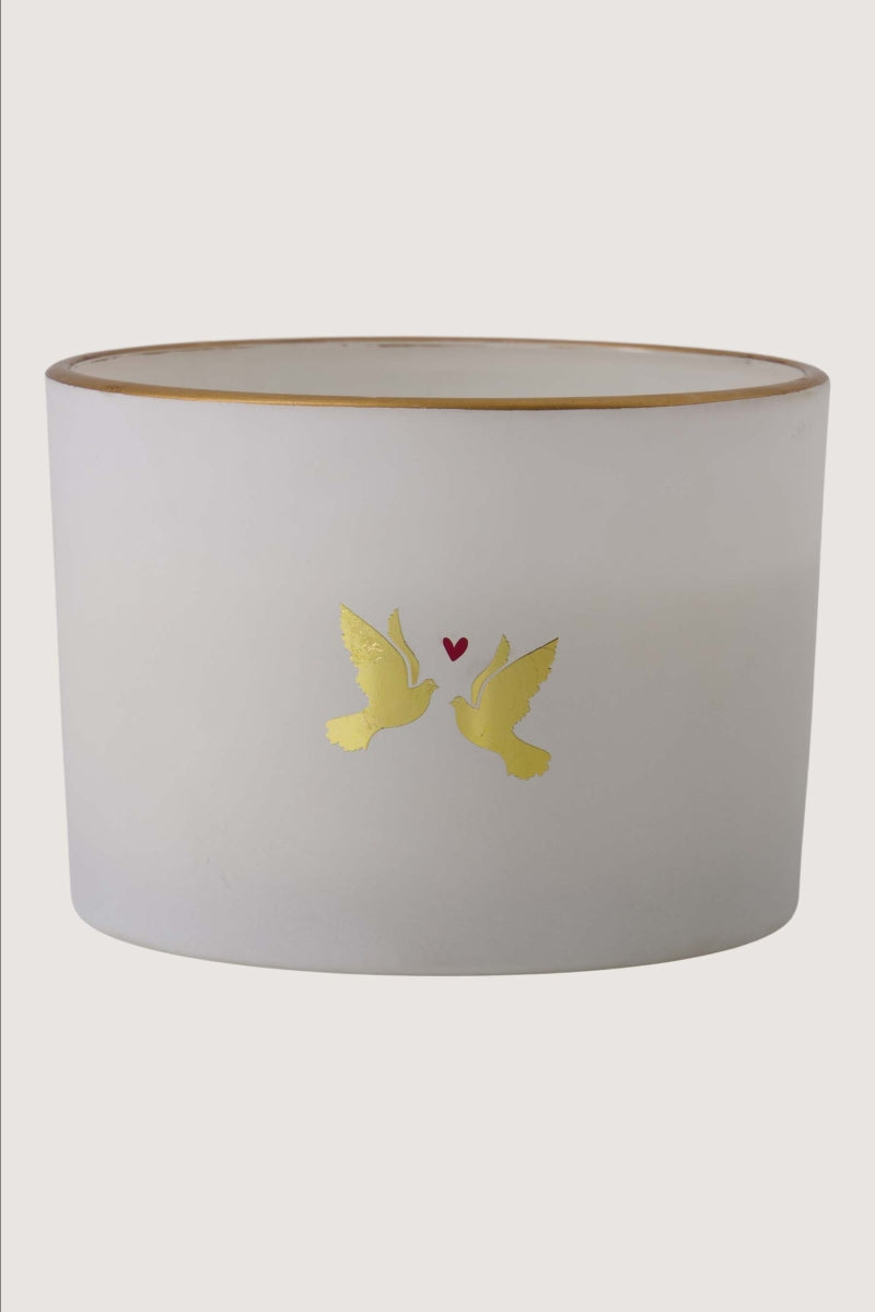 Geurkaars in glas - Lovebirds