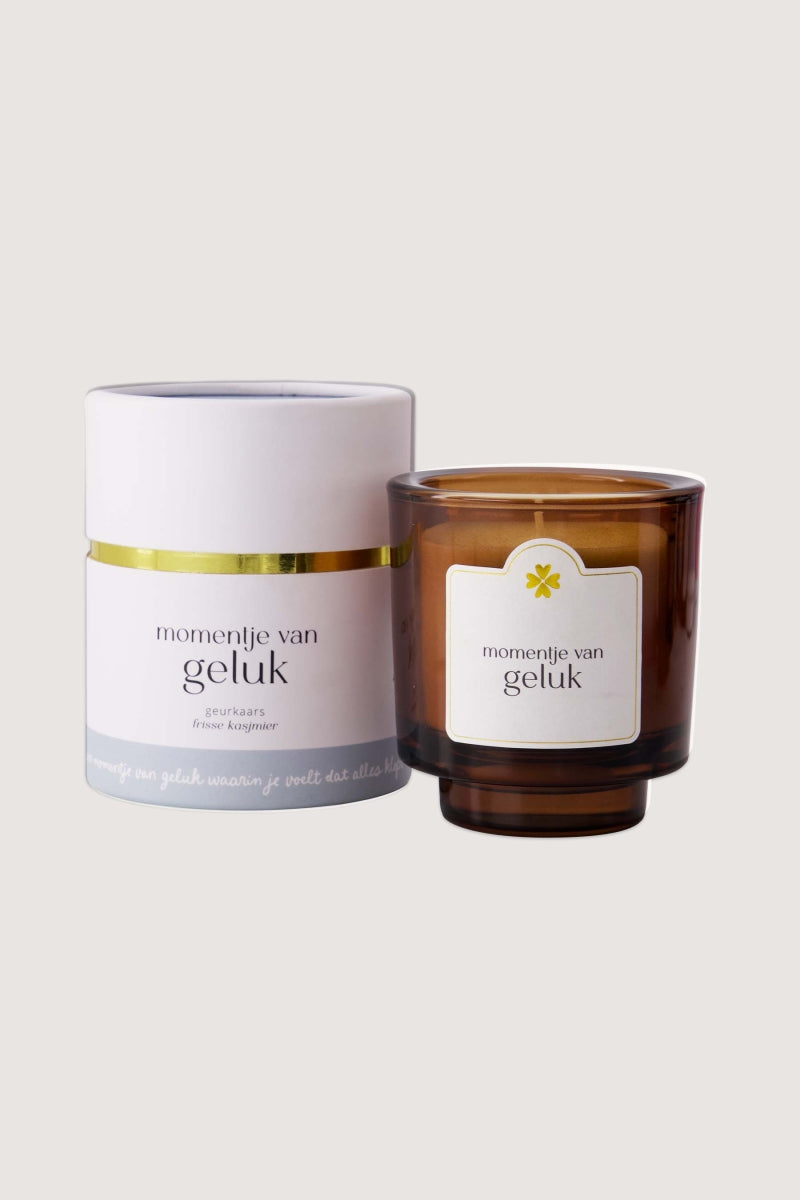 Geurkaars in koker - momentje van geluk