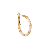 Oorbellen - Beige hoola (paar)