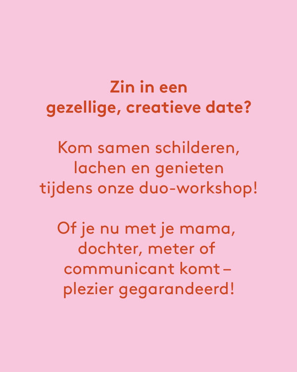 Duo-workshop Paint your pottery