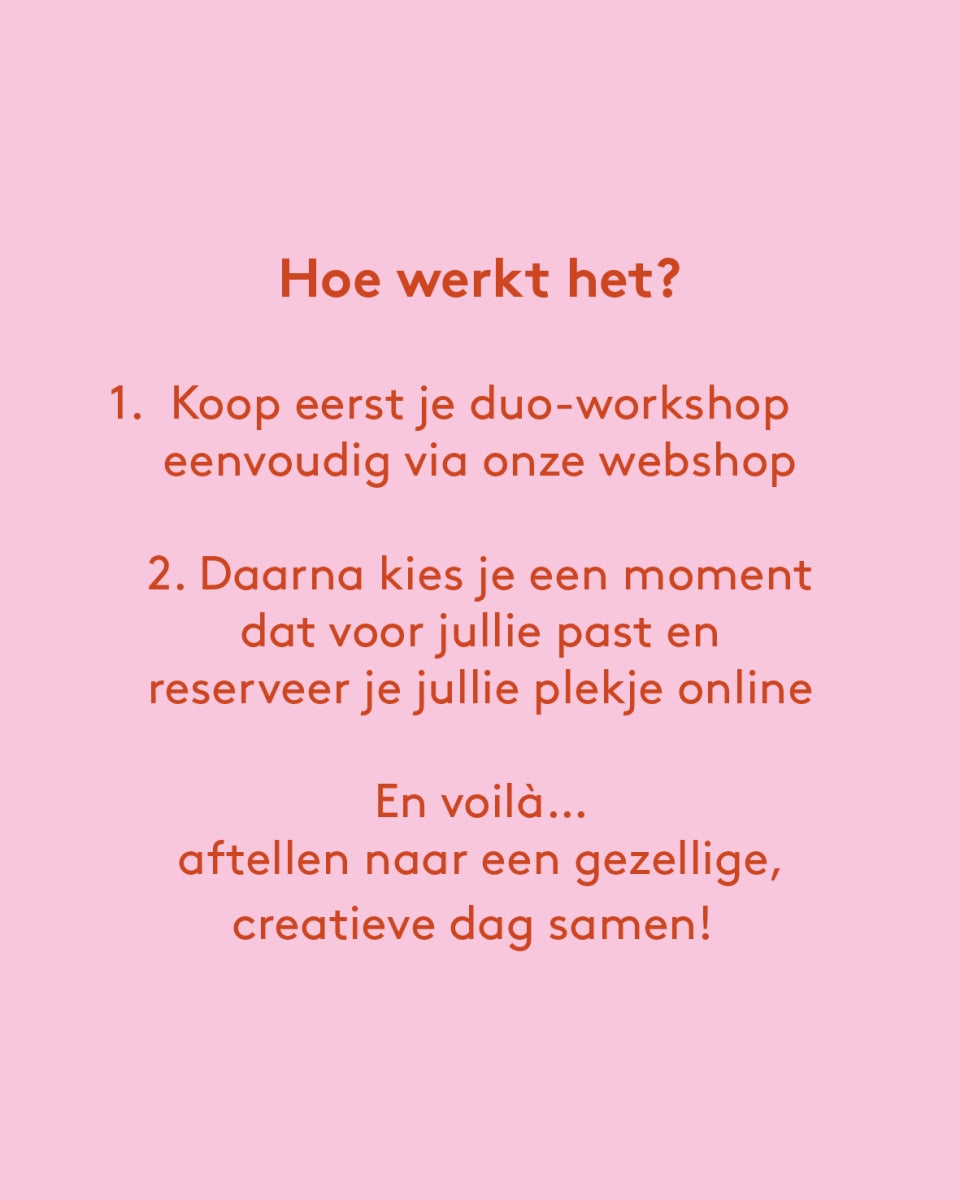 Duo-workshop Paint your pottery