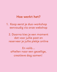 Duo-workshop Paint your pottery