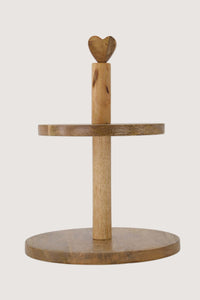 Etagere hout - hartje