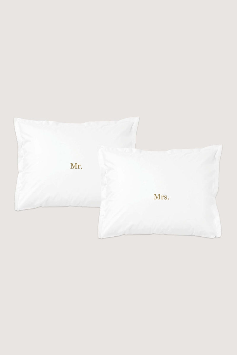 Set kussenslopen Mr & Mrs