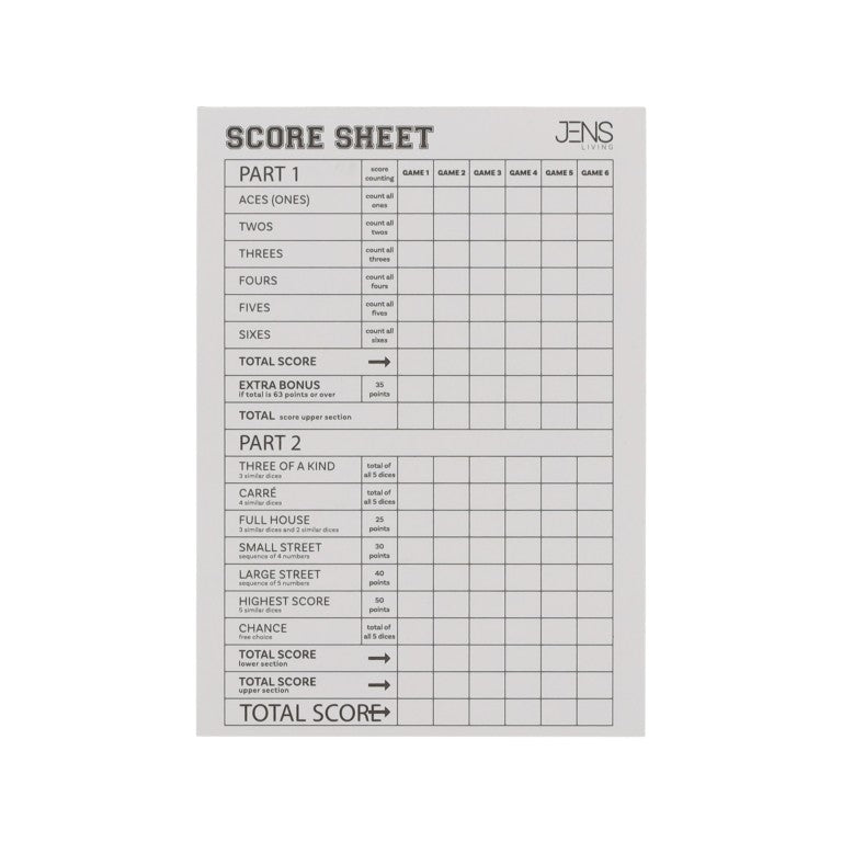 Yahtzee - 5 dobbelstenen Retro