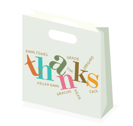 Geschenkzak - thanks