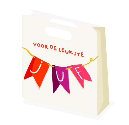 Geschenkzak - voor de leukste juf