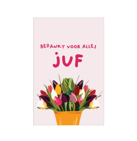 Notitieboekje - bedankt voor alles juf