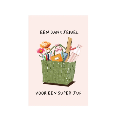 Notitieboekje - een dankjewel voor een super juf
