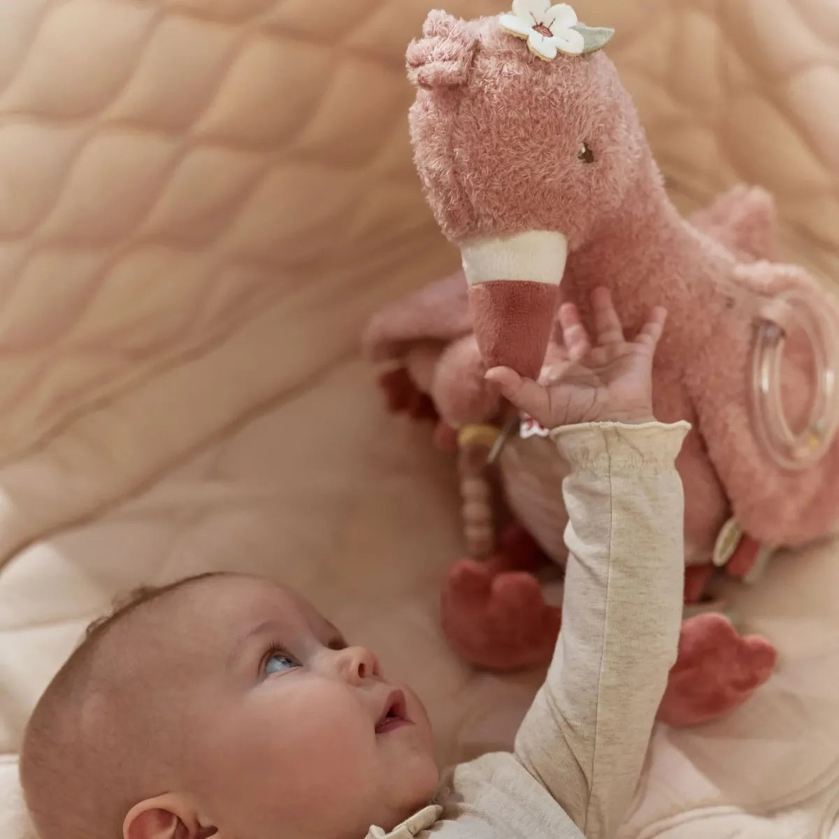 Activiteitenknuffel flamingo