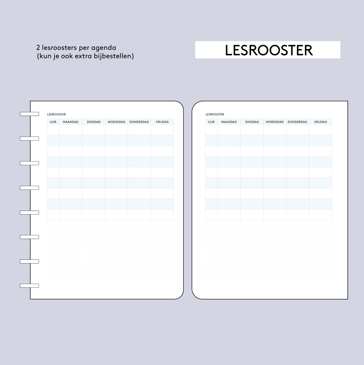 Plan-da - 1 x uurrooster