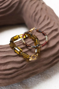 Armband - Shiny olive