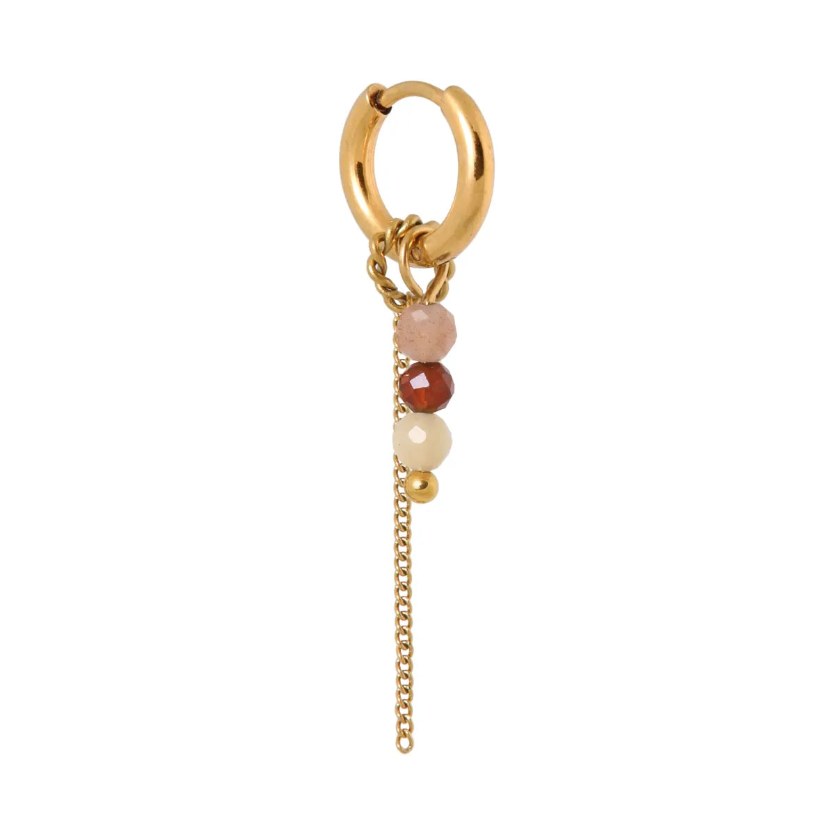 Oorbellen - Chain morello (paar)