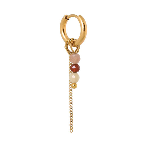 Oorbellen - Chain morello (paar)