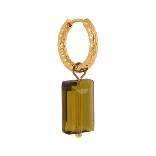 Oorbellen - Shiny olive (paar)