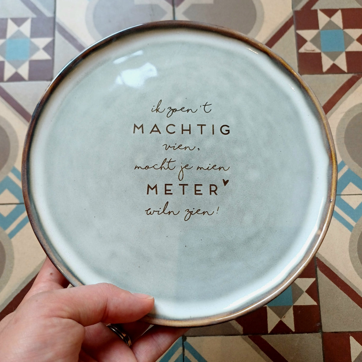 Bord - ik zoen't machtig vien, ... meter