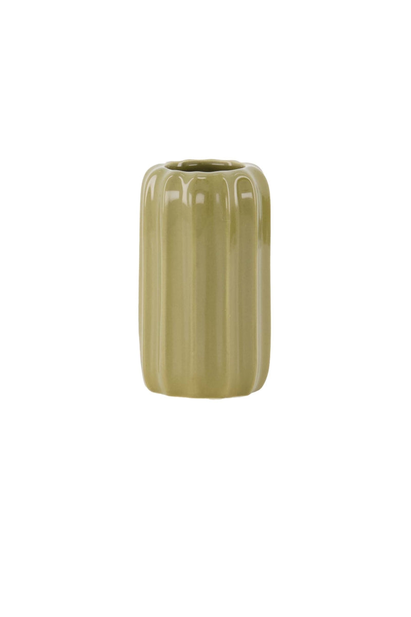 Mini vaasje - ribbel groen