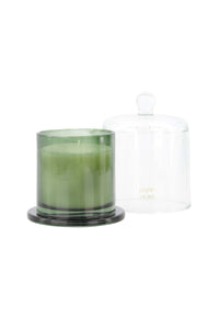 Geurkaars glas met stolp - Happy home