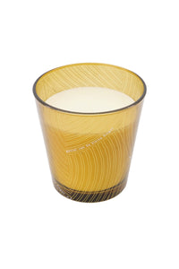 Geurkaars glas - vlechtpatroon