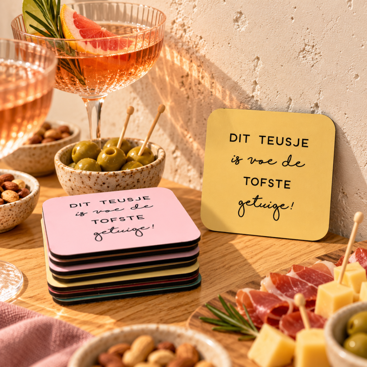 Onderzetter - Dit teusje is voe de tofste getuige