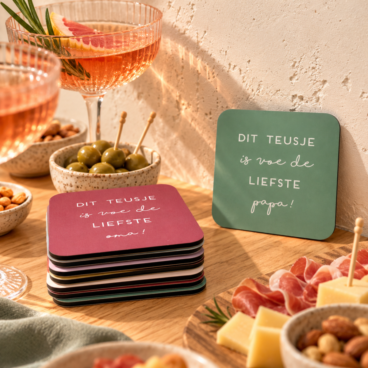 Onderzetter - Dit teusje is voe de liefste papa