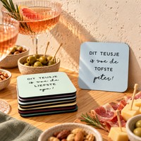 Onderzetter - Dit teusje is voe de tofste peter