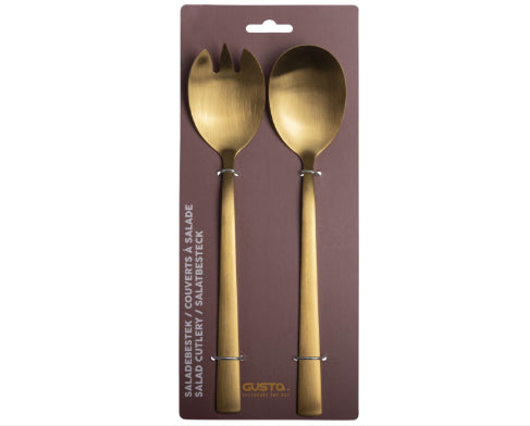 Gouden saladebestek