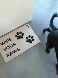 Vloermat 'wipe your paws' (Cas)