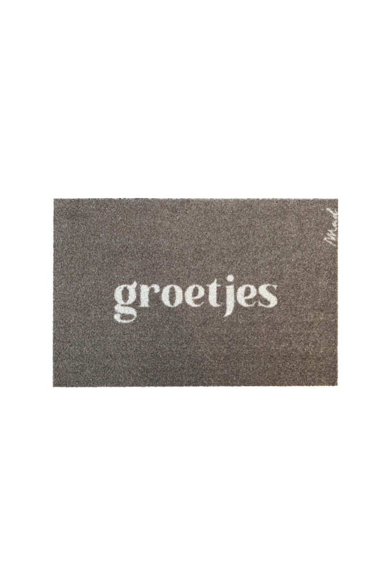 Vloermat 'groetjes' (Roxan)