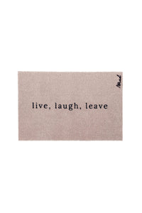 Vloermat 'live, laugh, leave' (Axel)