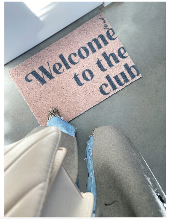 Vloermat 'welcome to the club' (Nia)