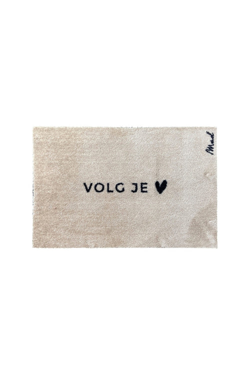 Vloermat 'volg je hart' (Clo)
